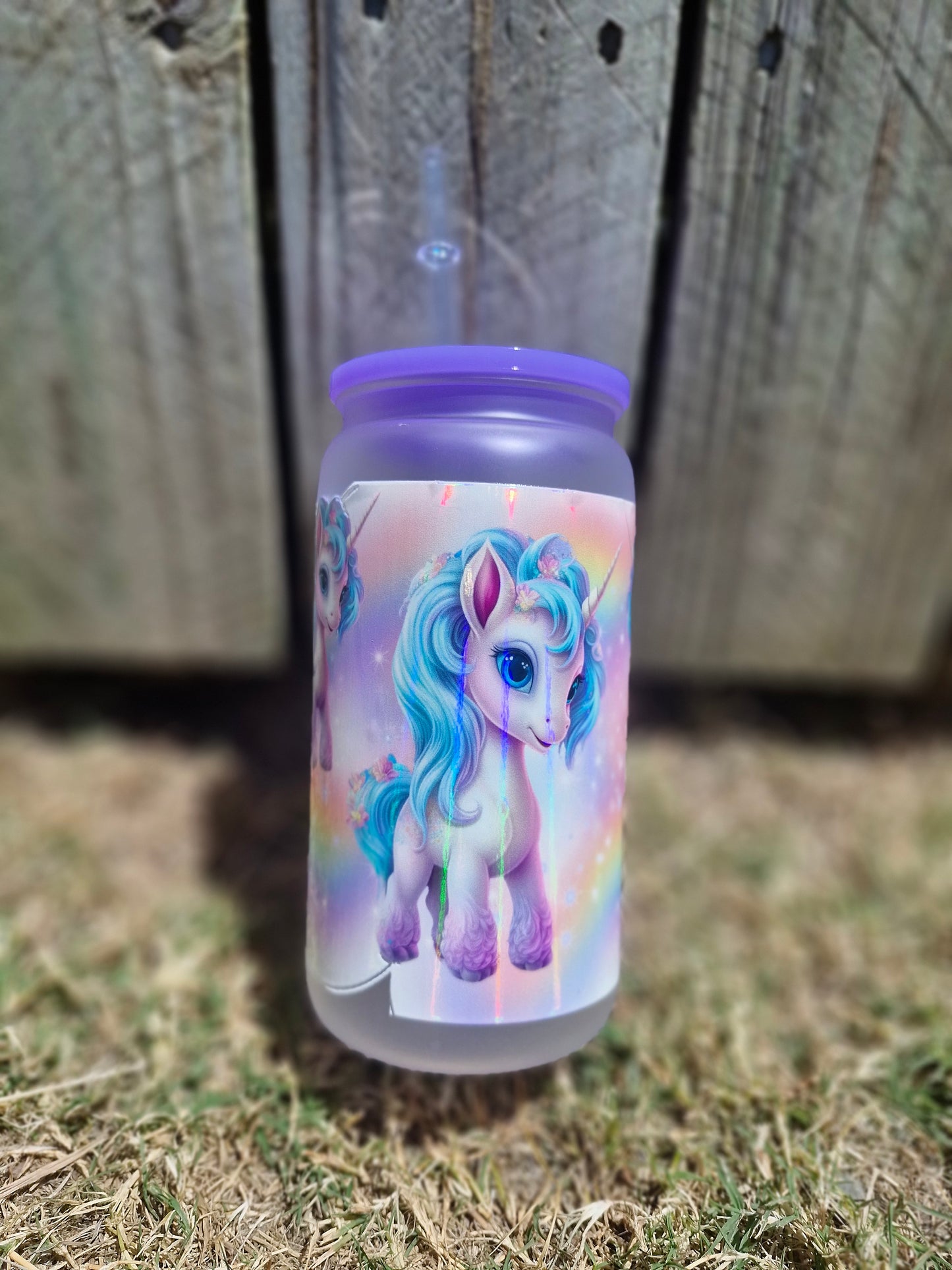 Unicorn 16oz Acrylic Cups
