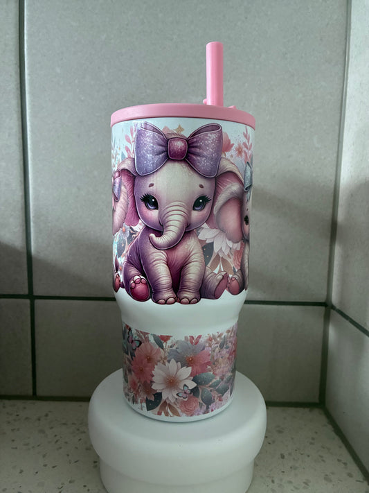 Baby Elephant Shimmer 20oz Handle